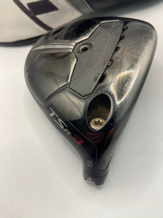 Titleist TSR3 #3 Wood / 15 Degree / Head and Headcover