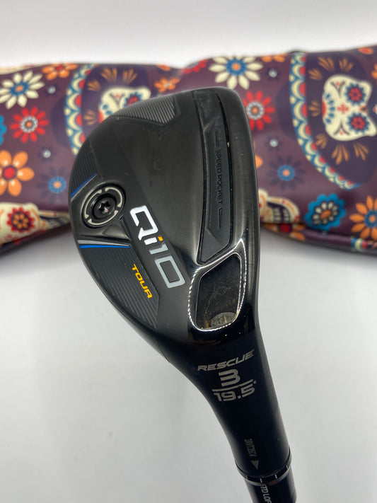 Taylormade Qi10 Tour #3 Hybrid / 19.5 Degree / Stiff Flex / Tensei Blue Limited