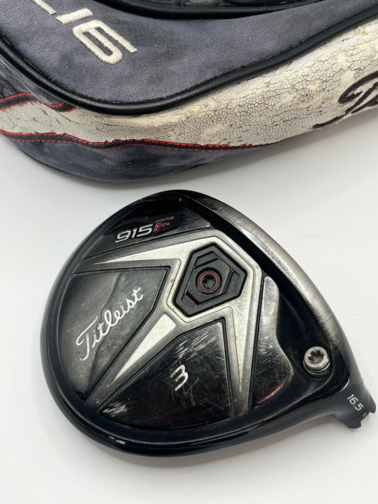 Titleist 915F #3 Wood / 16.5 Degree / Head and Headcover