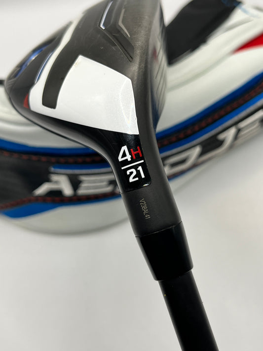 Cobra Aerojet #4 Hybrid / 21 Degree / Regular Flex / KBS PGI Players