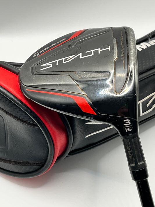 Used Taylormade Stealth 3 Wood with Ventus A Flex Shaft and Headcover