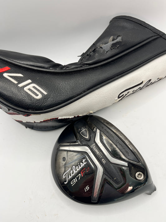 Titleist 917 F2 #3 Wood / 15 Degree / Head and Headcover