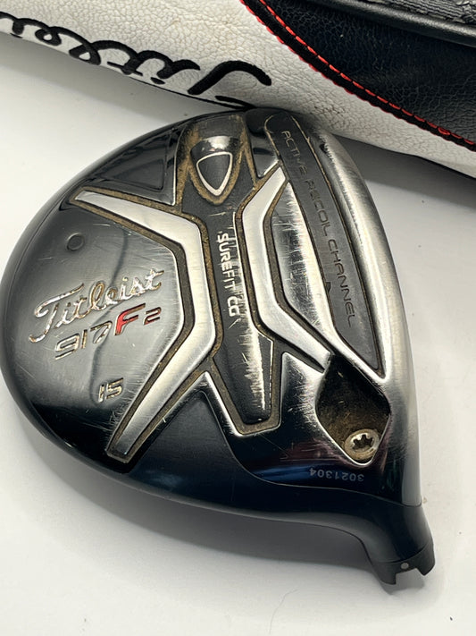 Titleist 917 F2 #3 Wood / 15 Degree / Head and Headcover Only