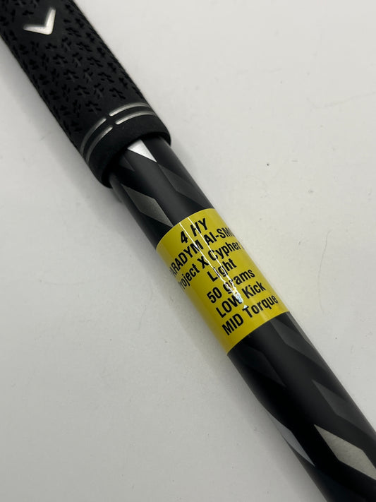 Project X Cypher Fifty #4 Hybrid Shaft / Senior Flex / Callaway Adaptor