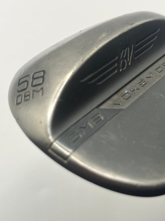 Titleist Vokey SM8 Brushed Steel Lob Wedge / 58 Degree / Wedge Flex