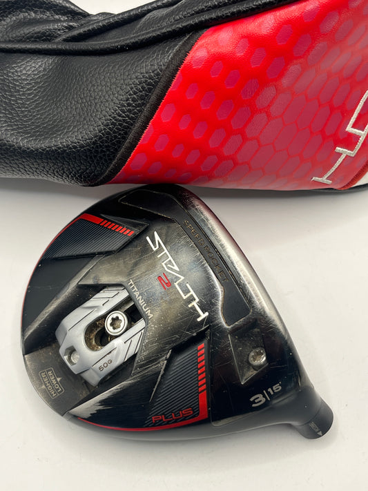 TaylorMade Stealth2 Plus #3 Wood / 15 Degrees / Head and Headcover