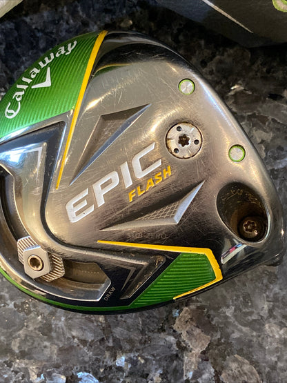 Callaway Epic Flash Sub Zero Driver / 9 Degree / Head and Headcover Only