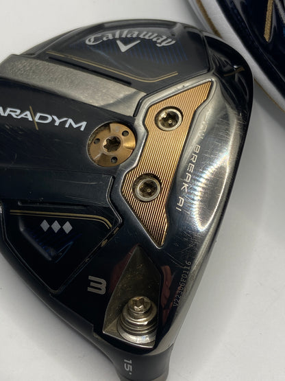 Callaway Paradym Triple Diamond #3 Wood / 15 Degrees / Head Only
