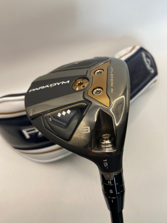Callaway Paradym Triple Diamond #3 Wood / 15° / Regular Flex / HZRDUS Black