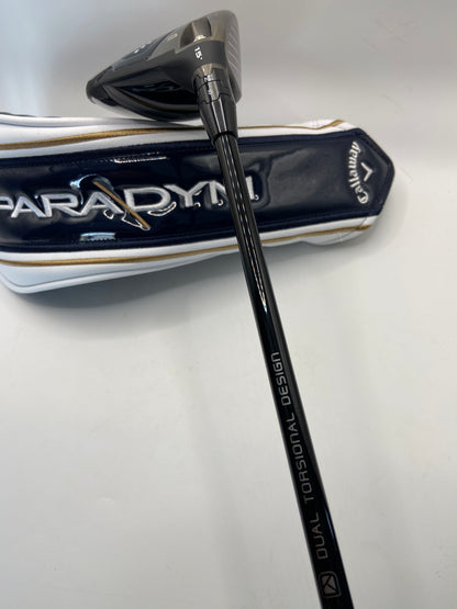 Callaway Paradym Triple Diamond #3 Wood / 15° / Regular Flex / HZRDUS Black