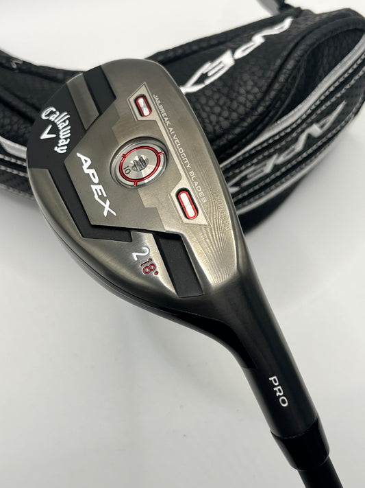 Callaway Apex Pro 21 #2 Hybrid / 18 Degree / Stiff Flex MMT 80 Shaft