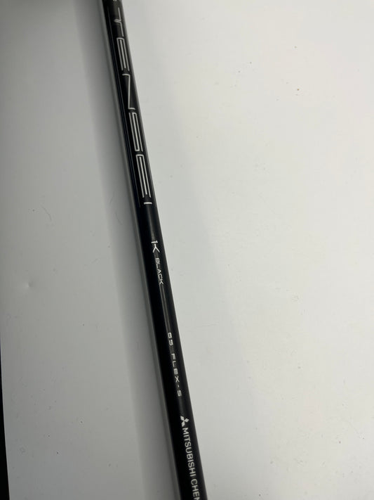 Mitsubishi Tensei 1K Black 65 Driver Shaft / Stiff Flex / Titleist Adaptor