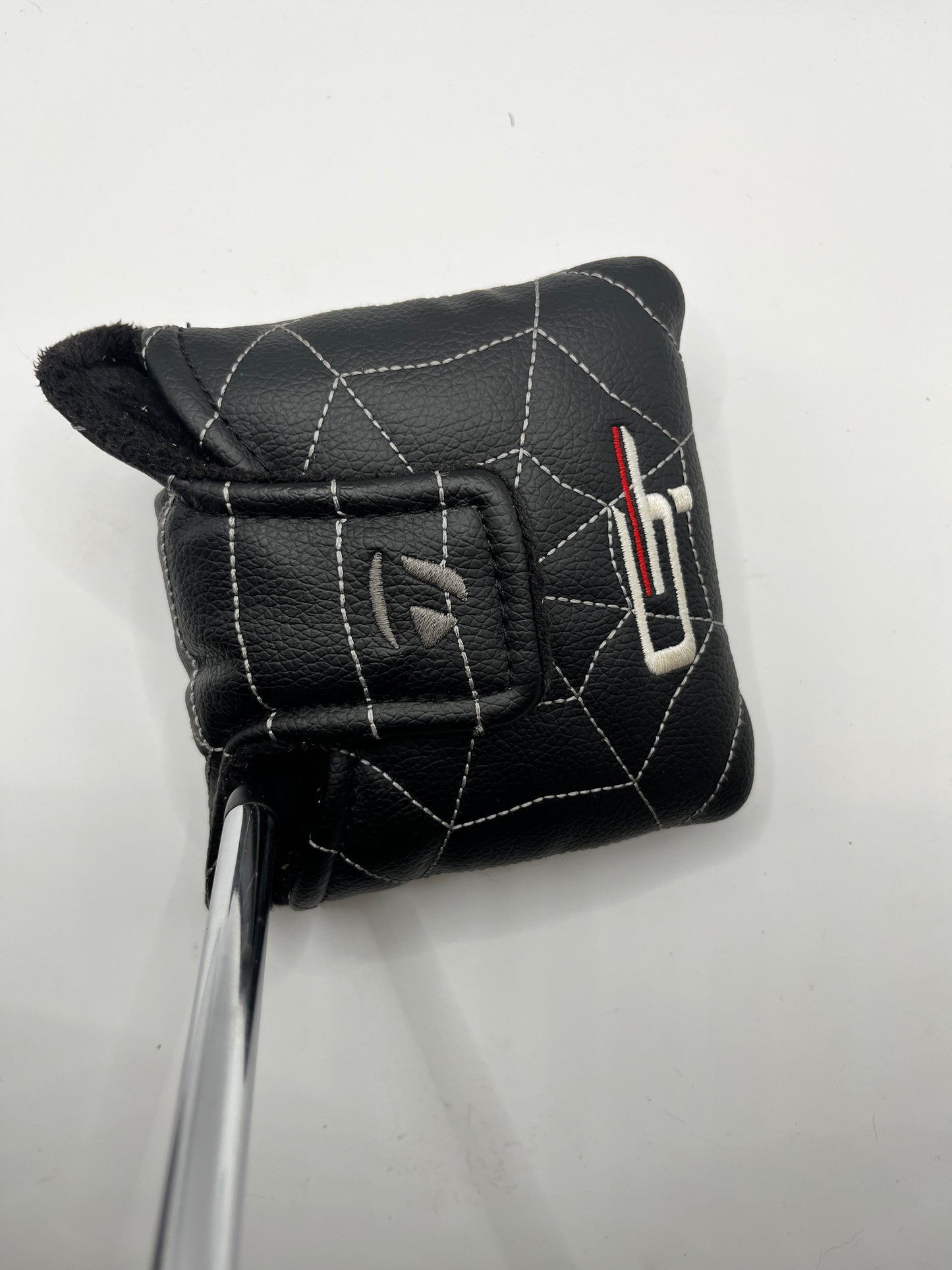 Taylormade Spider Black leather putter cover with logo