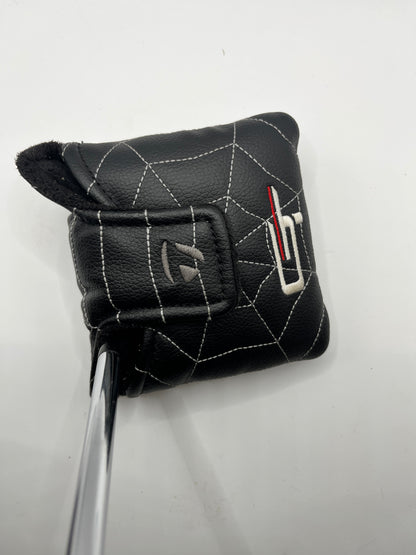 Taylormade Spider Black leather putter cover with logo