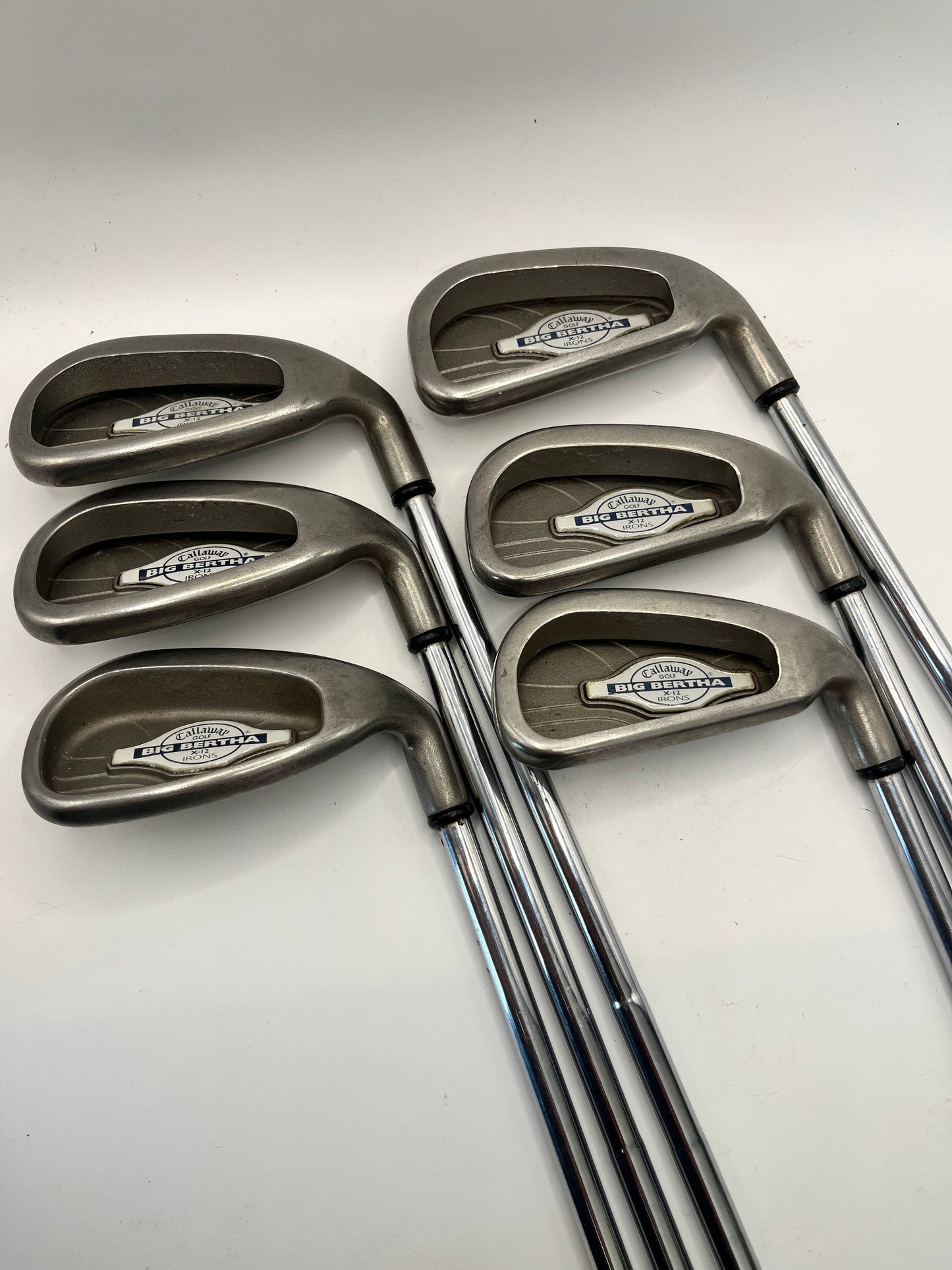 Used Set of Golf Clubs Callaway X12 Irons 5-PW with Regular Shafts