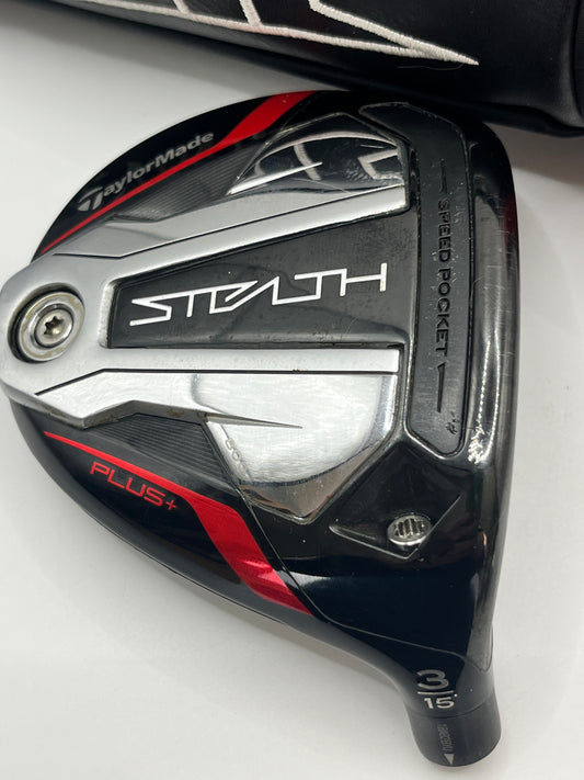 TaylorMade Stealth Plus #3 Wood / 15 Degrees / Head and Headcover Only