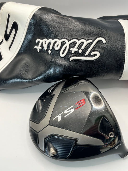 Used Titleist TS3 Driver head and headcover