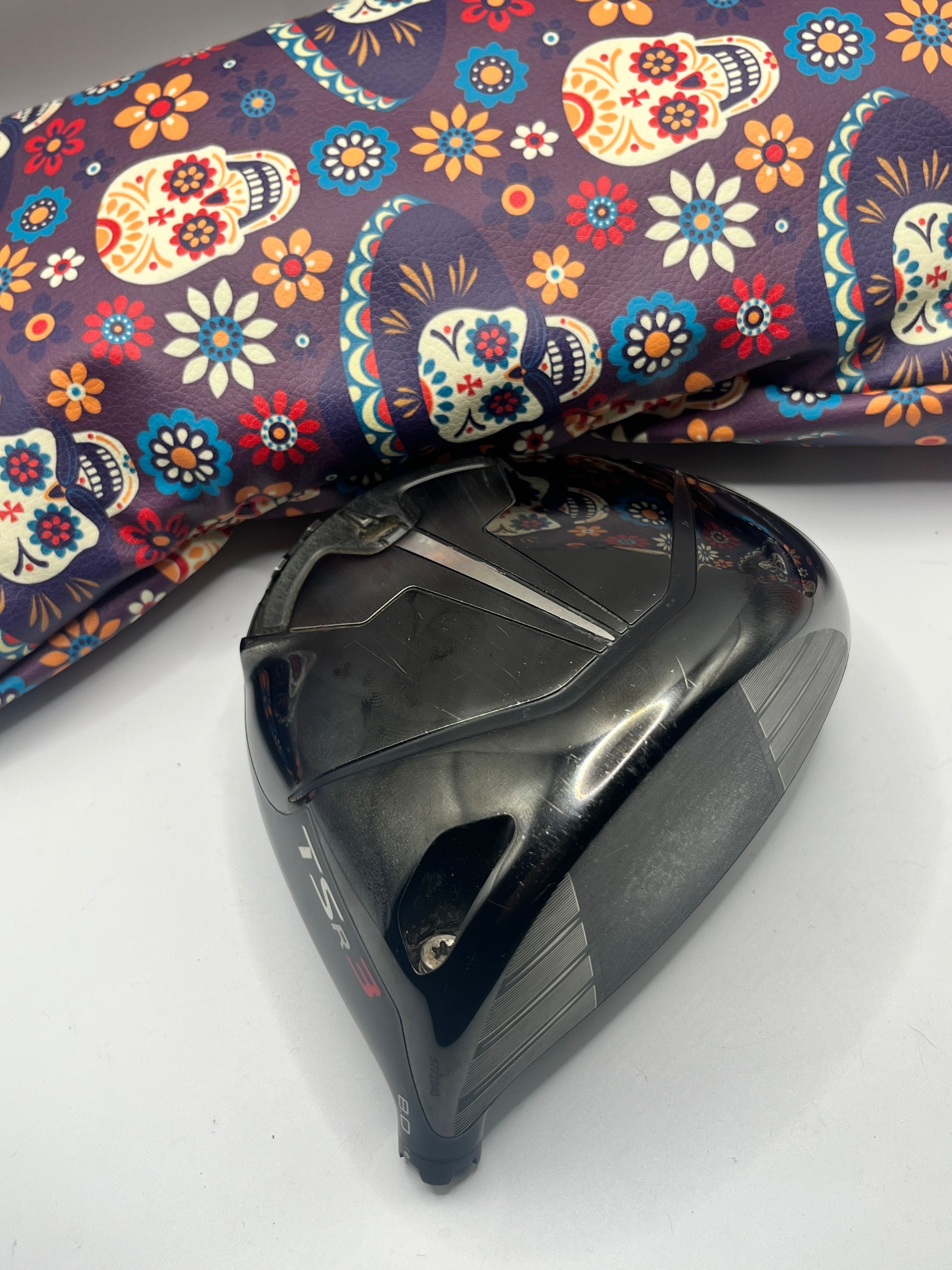 Titleist TSR3 Driver Head 8 Degrees with Day of Dead Headcover