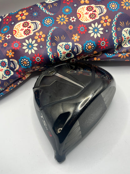 Titleist TSR3 Driver Head 8 Degrees with Day of Dead Headcover