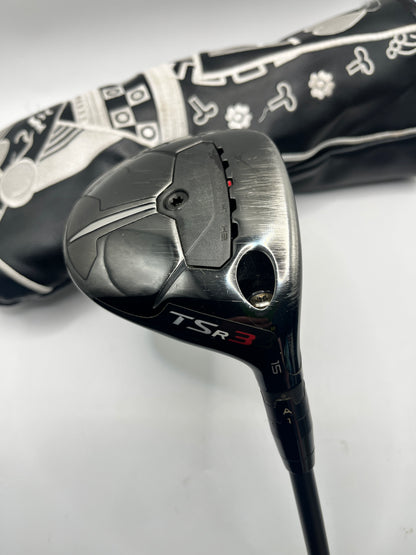 Titleist TSR3 #3 Wood / 15 Degree / Stiff Flex / Tensei Black 1K
