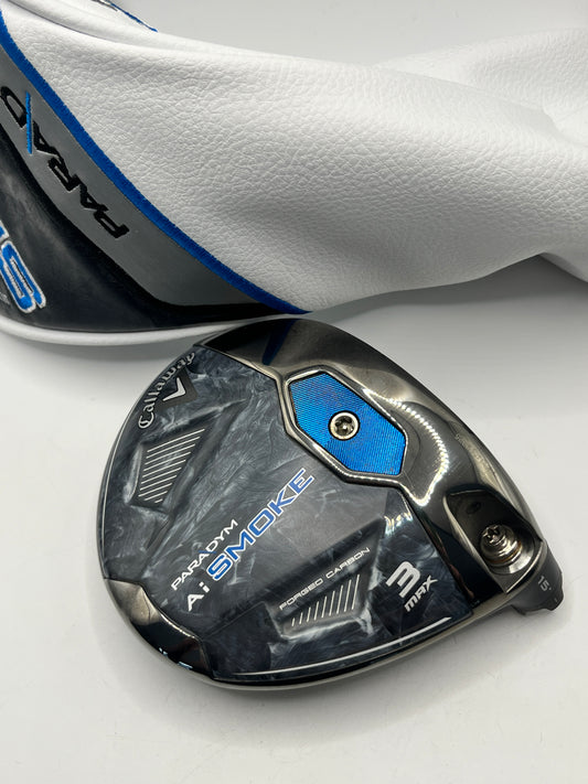 Callaway Paradym AI Smoke MAX #3 Wood / 15 Degrees / Head and Headcover Only