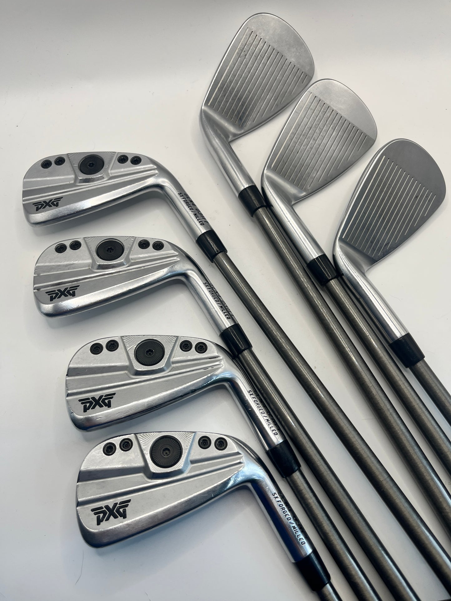 Used Set of PXG 0311T Gen 4 Irons with SteelFiber Shafts