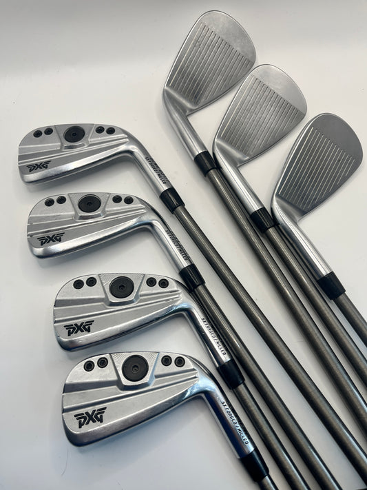Used Set of PXG 0311T Gen 4 Irons with SteelFiber Shafts