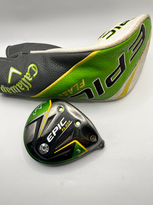 Callaway Epic Flash #3 Wood / 15 Degree / Head and Headcover Only