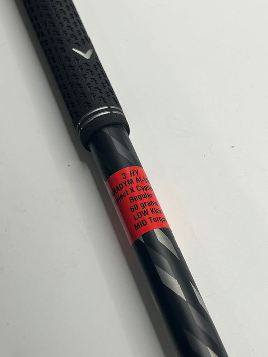 Project X Cypher Sixty #3 Hybrid Shaft / Regular Flex / Callaway Adaptor