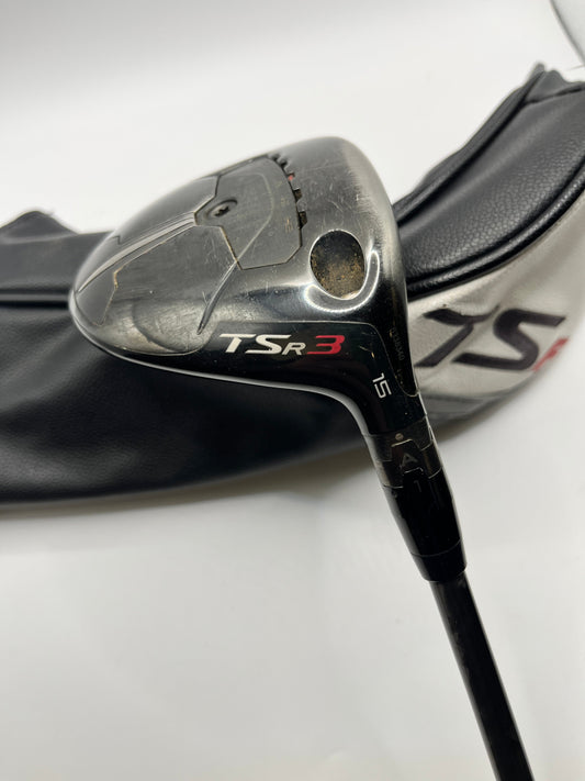 Titleist TSR3 #3 Wood / 15 Degree / Stiff Flex / Aldila RIP Phenom