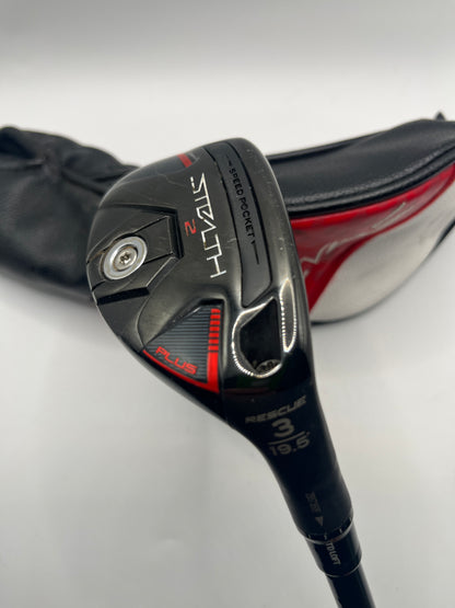 Taylormade Stealth2 Plus #3 Hybrid / 19.5 Degree / Stiff Flex / Kai'Li Red