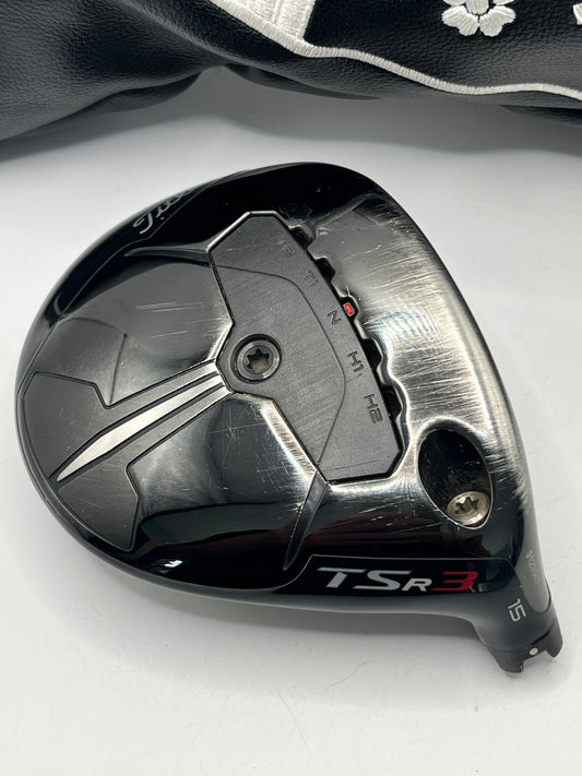 Titleist TSR3 #3 Wood / 15 Degrees / Head and Headcover