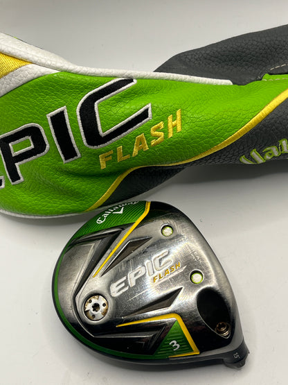 Callaway Epic Flash #3 Wood / 15 Degree / Head and Headcover Only