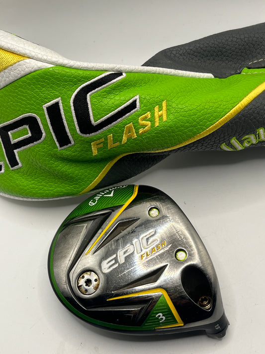 Callaway Epic Flash #3 Wood / 15 Degree / Head and Headcover Only