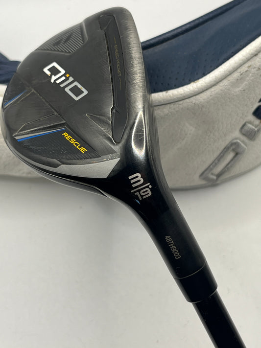 Taylormade Qi10 #3 Hybrid / 19 Degree / Stiff Flex / Ventus Blue TR 7-S