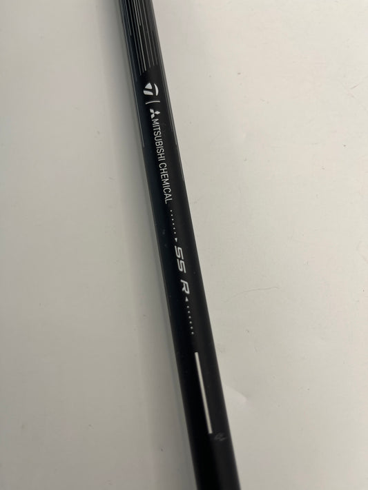 Mitsubishi REAX 55 3 Wood Shaft with Taylormade adaptor for use in Taylormade Fairway Woods including Taylormade Qi4D, Qi35, Qi10, Stealth2, Stealth