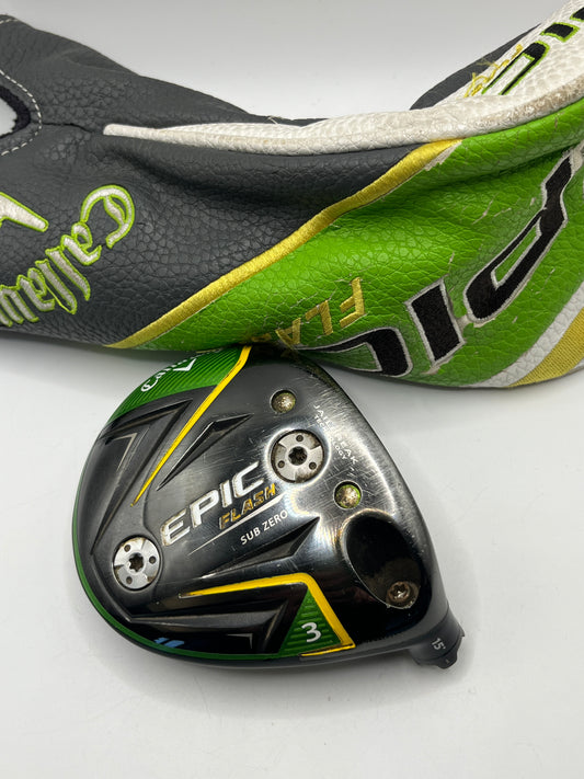 Callaway Epic Flash Sub Zero #3 Wood / 15 Degree / Head Only