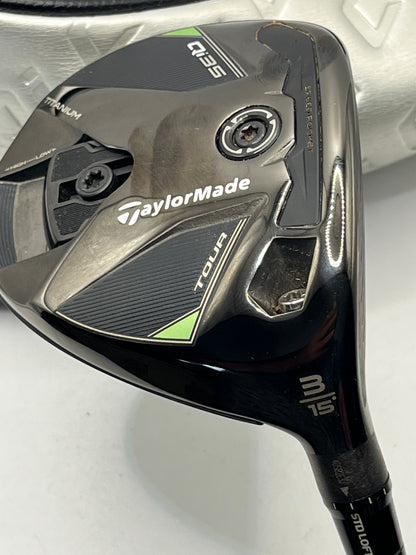 Taylormade Qi35 Tour #3 Wood / 15 Degree / Stiff Flex / Kai'li Blue Dark Waves