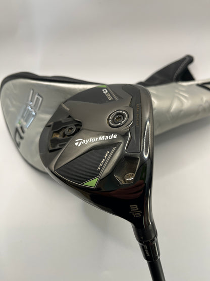 Taylormade Qi35 Tour #3 Wood / 15 Degree / Stiff Flex / Kai'li Blue Dark Waves