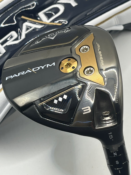 Callaway Paradym Triple Diamond #3 Wood / 15° / Stiff Flex / Kai'Li White