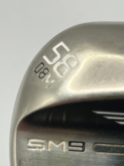 Titleist Vokey SM9 Brushed Steel Lob Wedge / 58 Degree / Project X LZ 120