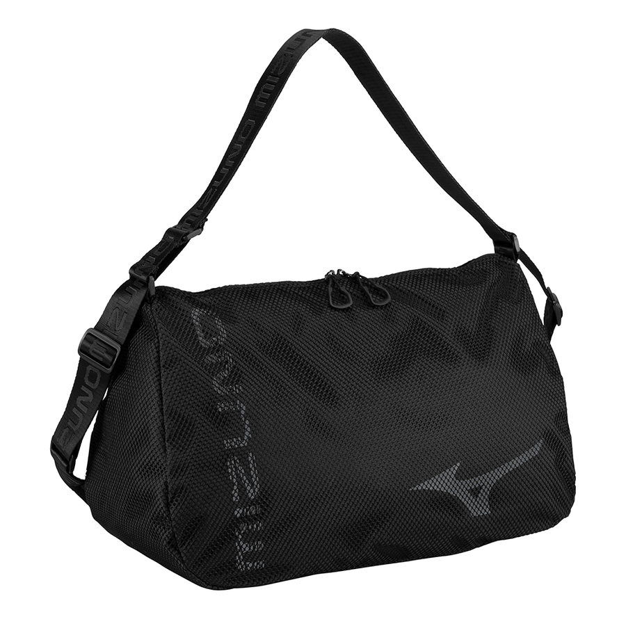 Mizuno Mesh Holdall 30 / Black / Single Compartment / 30 Litres