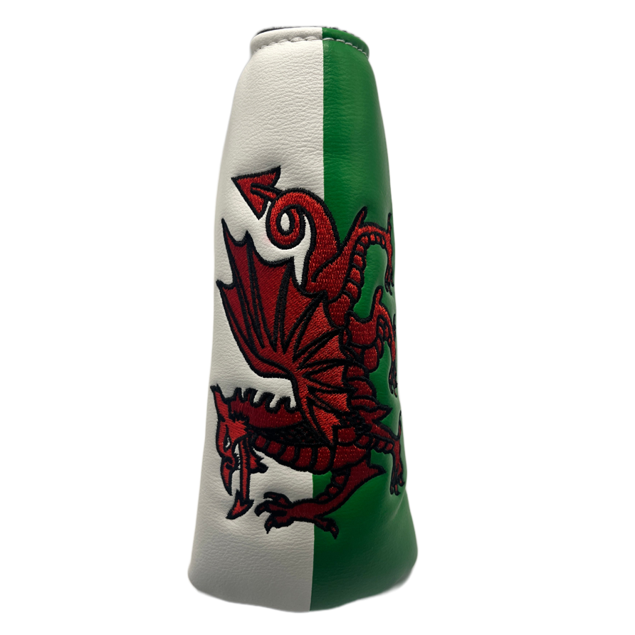 Blade Putter Headcover - Welsh Dragon - Magnetic Closer