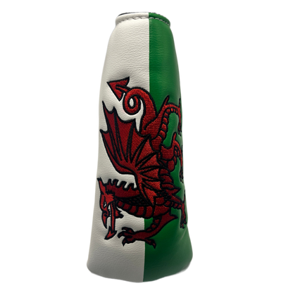 Blade Putter Headcover - Welsh Dragon - Magnetic Closer