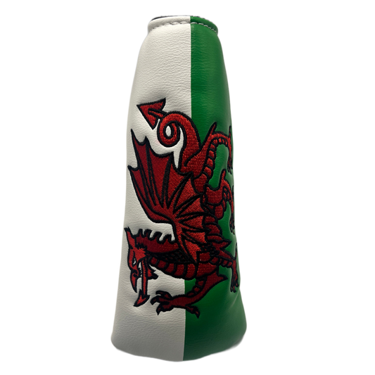 Blade Putter Headcover - Welsh Dragon - Magnetic Closer