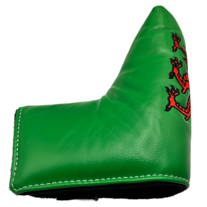 Blade Putter Headcover - Welsh Dragon - Magnetic Closer
