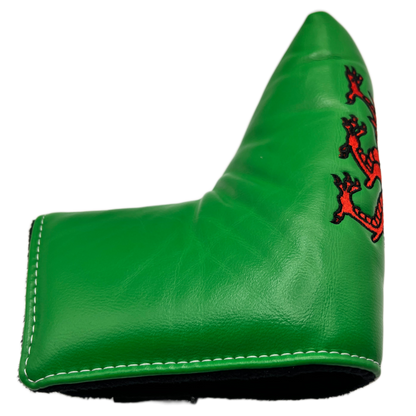 Blade Putter Headcover - Welsh Dragon - Magnetic Closer