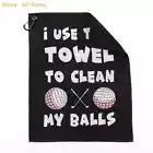 Golf Towel With Hanging Clip - Print on One Side - 38cm x 46cm