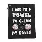 Golf Towel With Hanging Clip - Print on One Side - 38cm x 46cm